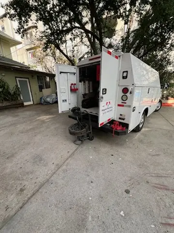Magnet Plumbing service vehicle on-site for Water Heater Repair in Edgewater Landing